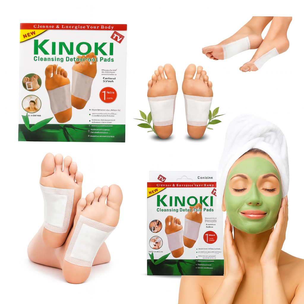 Parches Naturales Premium para Pies –  Alivio del Dolor, Eliminación de Olores y Desintoxicación del Cuerpo