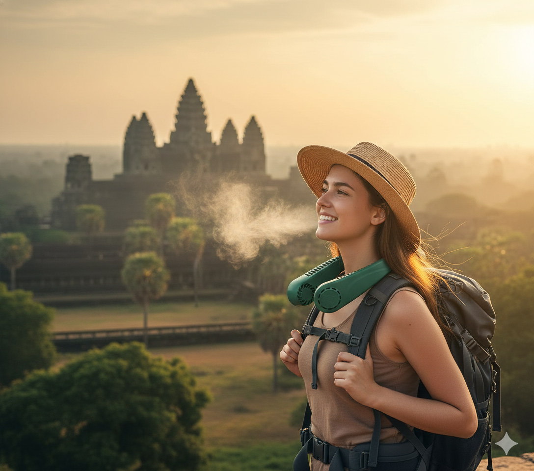 Ventilador de Cuello Portátil 360°